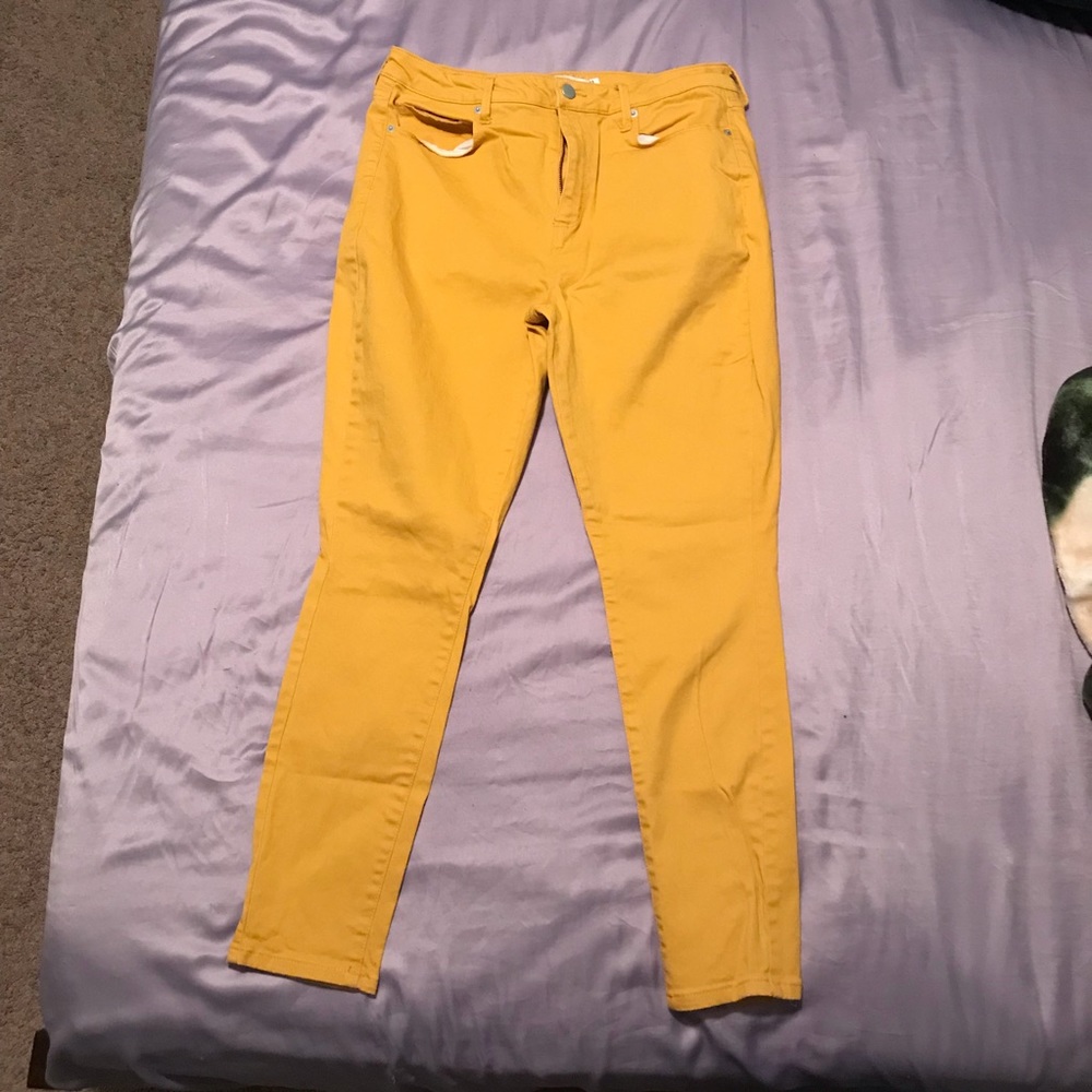 Yellow JustFab Jeans Pants
